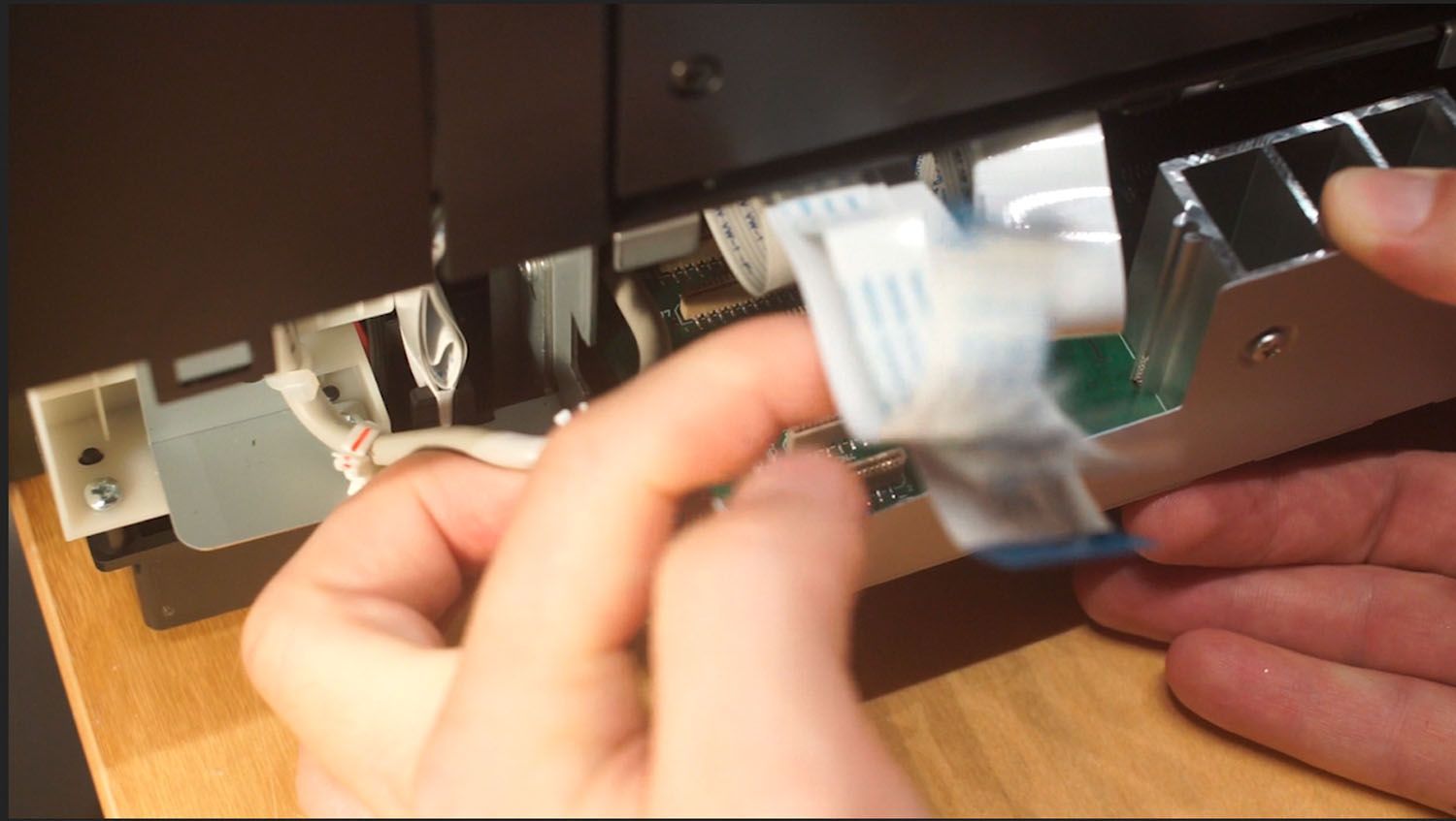 Remove Cables from the Motherboard of the P800 printer