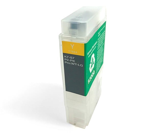 [RCS-R3000-V2-Y] 60ml Refillable Cartridge, Auto-Reset Chip - R3000 - Yellow