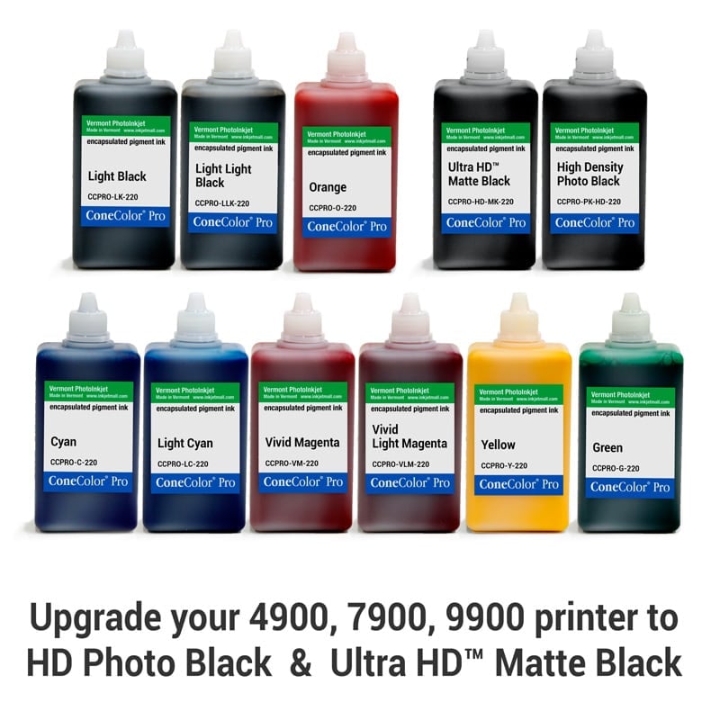ConeColor Pro HDR, Set of 11 Inks, (HD Enhanced) 220ml