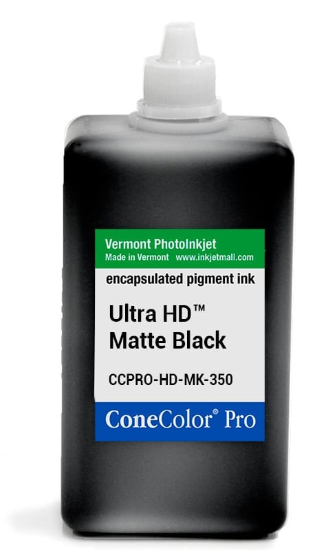 [CCPRO-HD-MK-350] ConeColor Pro ink, 350ml, UltraHD™ Matte Black