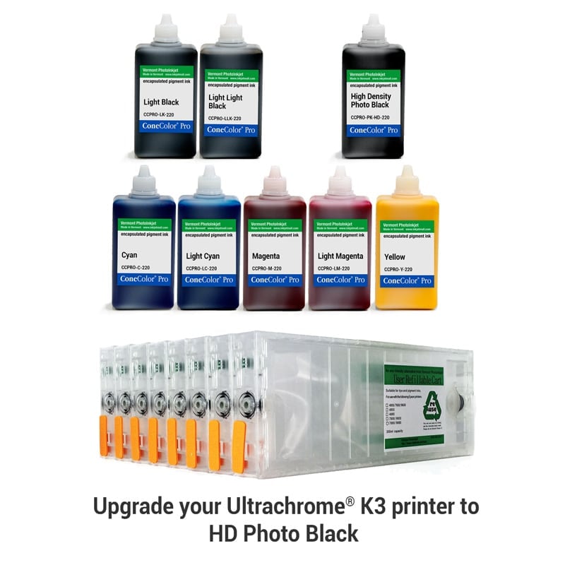 ConeColor Pro, Set of 8 Inks with HD PK, for 7800 9800, 220ml