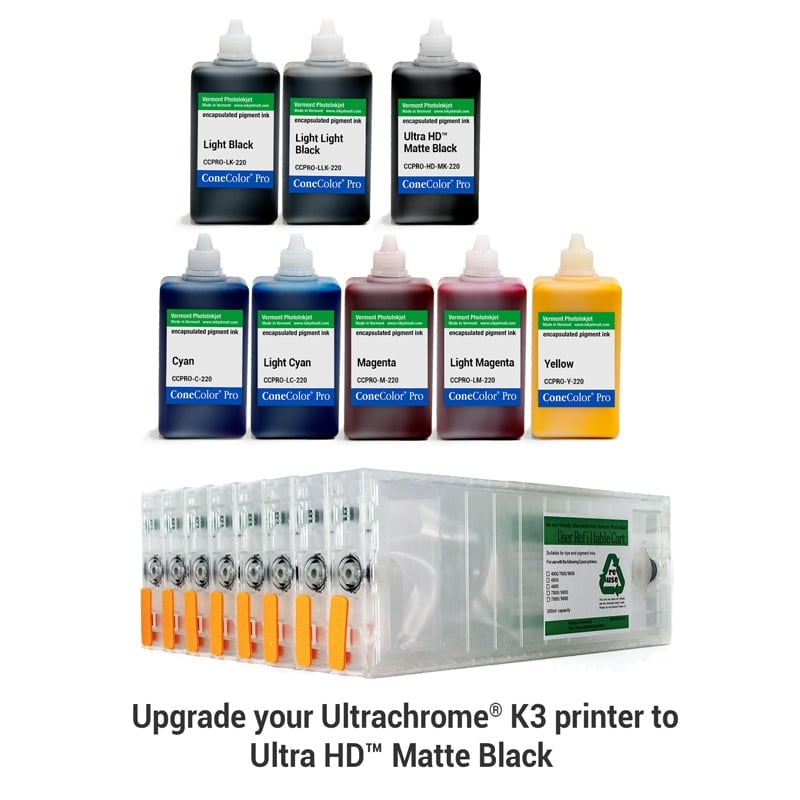 [CCP-HD-7800-220-KIT8M] ConeColor Pro, Set of 8 Inks with UltraHD™ MK, for 7800 9800, 220ml
