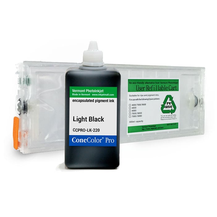 [CCP-7800-220-LK-KIT] ConeColor Pro, 7800 9800, Refill Cartridge, 220ml Ink, Light Black