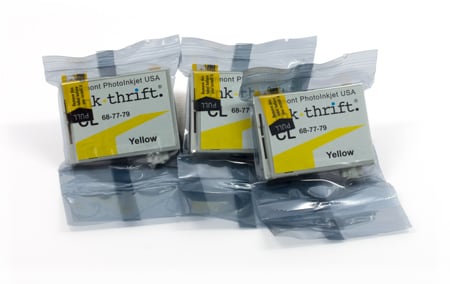 InkThrift CL ink capsules - Set of three - yellow