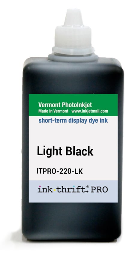 [ITPRO-220-LK] InkThrift Pro dye ink - 220ml - Light Black