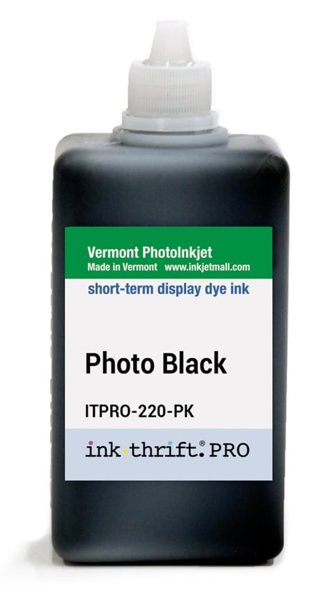 [ITPRO-220-PK] InkThrift Pro dye ink - 220ml - Photo Black