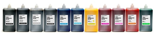 InkThrift Pro dye ink, 700ml bottles, Set of 11 colors