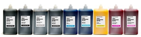InkThrift Pro dye ink, 700ml bottles, Set of 9 colors