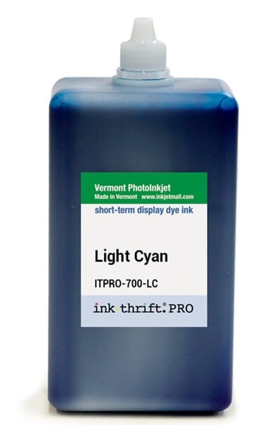 InkThrift Pro dye ink, 700ml, Light Cyan