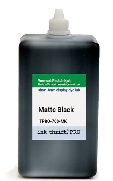 InkThrift Pro dye ink, 700ml, Matte Black
