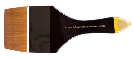 Jack Richeson 9000 Series Synthetic Short Alt Process Flat Brush, 4-Inch