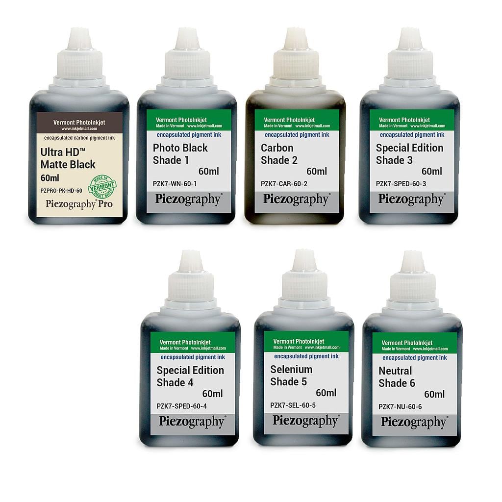 Piezography K6, Special Edition Tone, 60ml, Set of 7 Inks (PiezoDN and HD Matte printing)