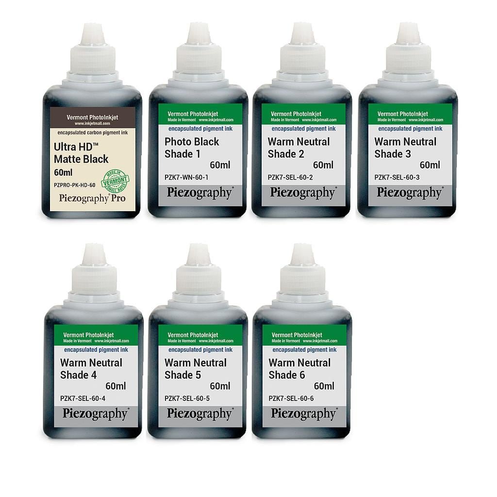 Piezography K6, Warm Neutral Tone, 60ml, Set of 7 Inks (PiezoDN and matte only)