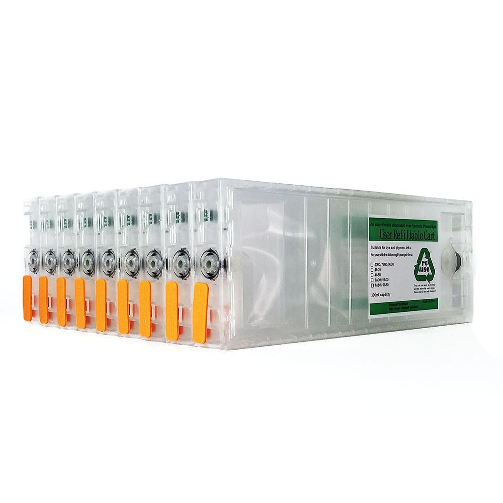 Refillable Cartridge Kit with Reset Chips - 7800, 9800 - Set 9