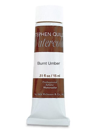 Stephen Quiller Professional Watercolor - Burnt Umber - 15ml