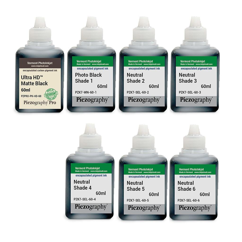 Piezography K6, Neutral Tone, 60ml, Set of 7 Inks (PiezoDN and matte only)