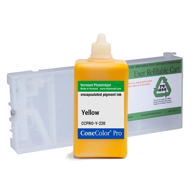 [CCP-4000-220-Y-KIT] ConeColor Pro, 4000 7600 9600, Refill Cartridge, 220ml Ink, Yellow
