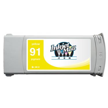 Yellow HP 91 Replacement Cartridge - C9469A