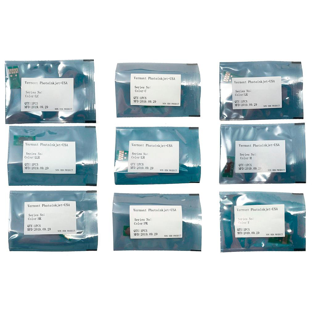 Full Chip Sets, One-Time, for Epson SC-P6000, SC-P8000 Printers