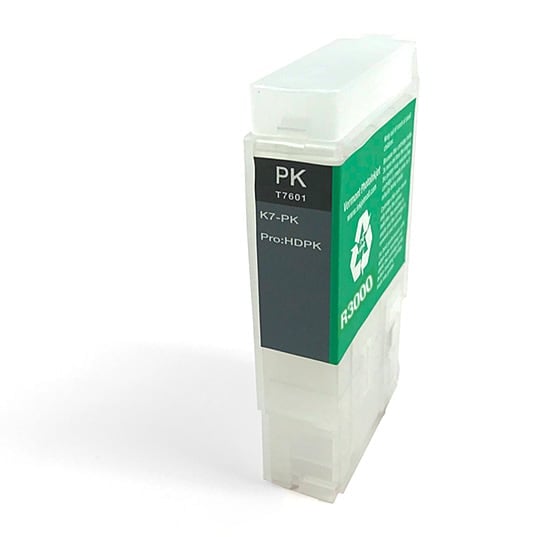 [RCS-R3000-V2-PK] 60ml Refillable Cartridge, Auto-Reset Chip - R3000 - Photo Black