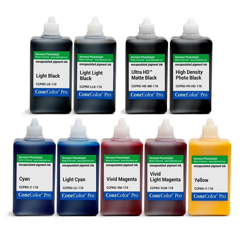 [CCPRO-HD-110-SET9] ConeColor Pro HD, Set of 9 Inks, 110ml