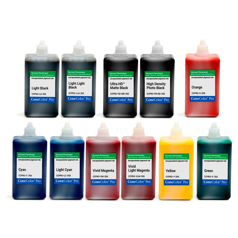 ConeColor Pro HDX, Set of 11 Inks, 350ml | InkjetMall