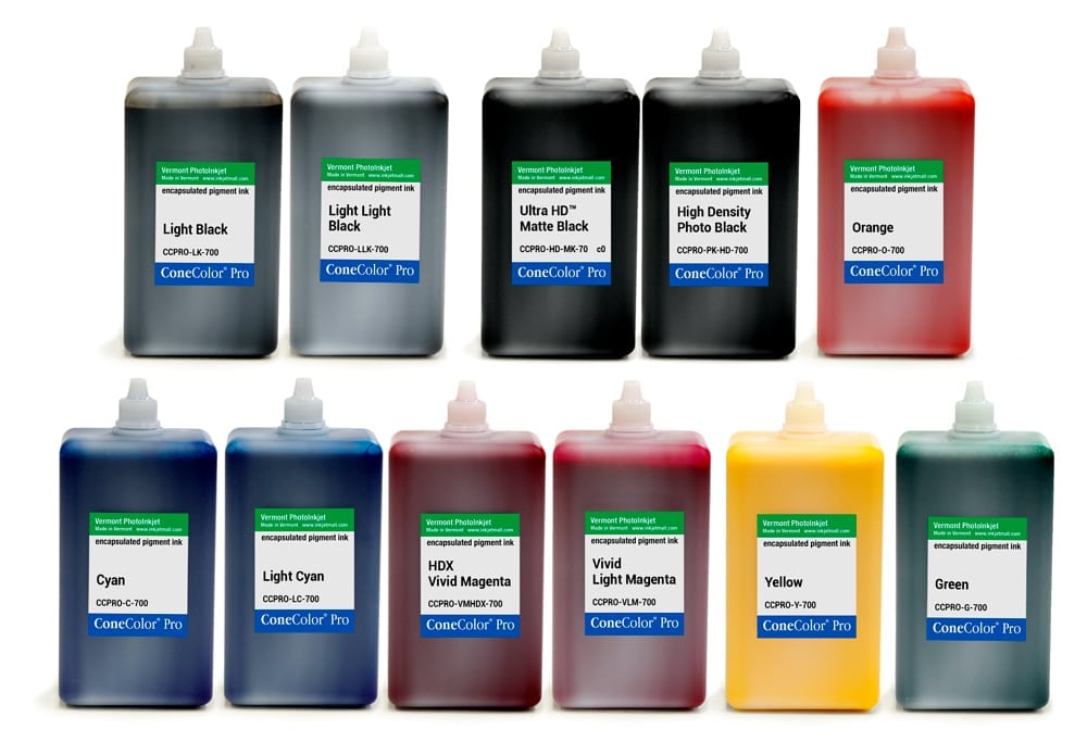 [CCPRO-HDX-700-SET11] ConeColor Pro HDX, Set of 11 Inks, 700ml