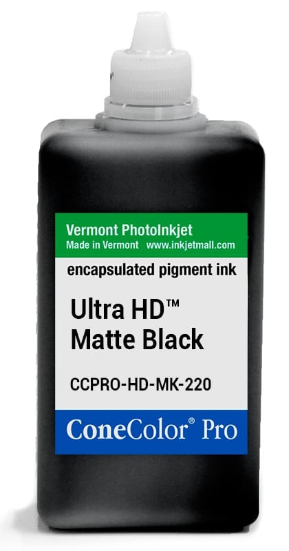 [CCPRO-HD-MK-220] ConeColor Pro ink, 220ml, UltraHD™ Matte Black