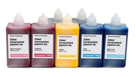 [CCPRO-K2-220-SET7M] ConeColor Pro K2 ink, 220ml, set of 7 with MK