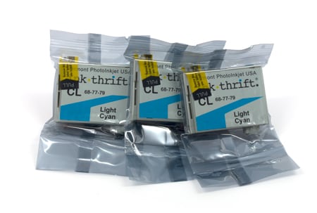 [EZC-CL-3XLC] InkThrift CL ink capsules - Set of three - light cyan