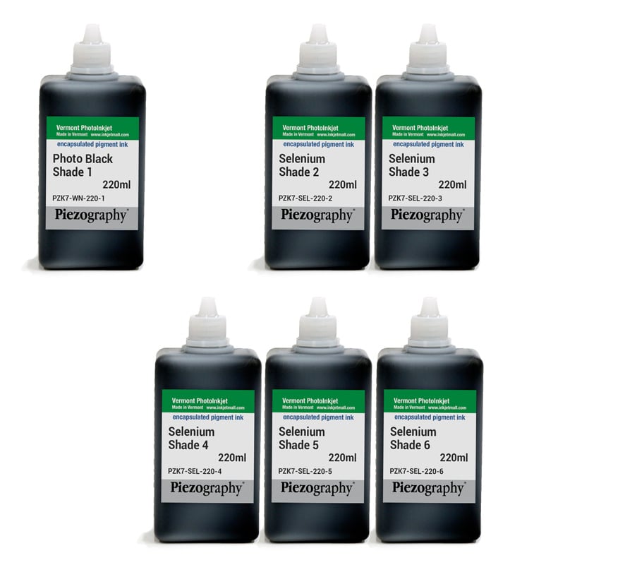 [PIEZODN-SEL-220-SET6] Piezography K6, Selenium Tone, 220ml, Set of 6 Inks (PiezoDN only)