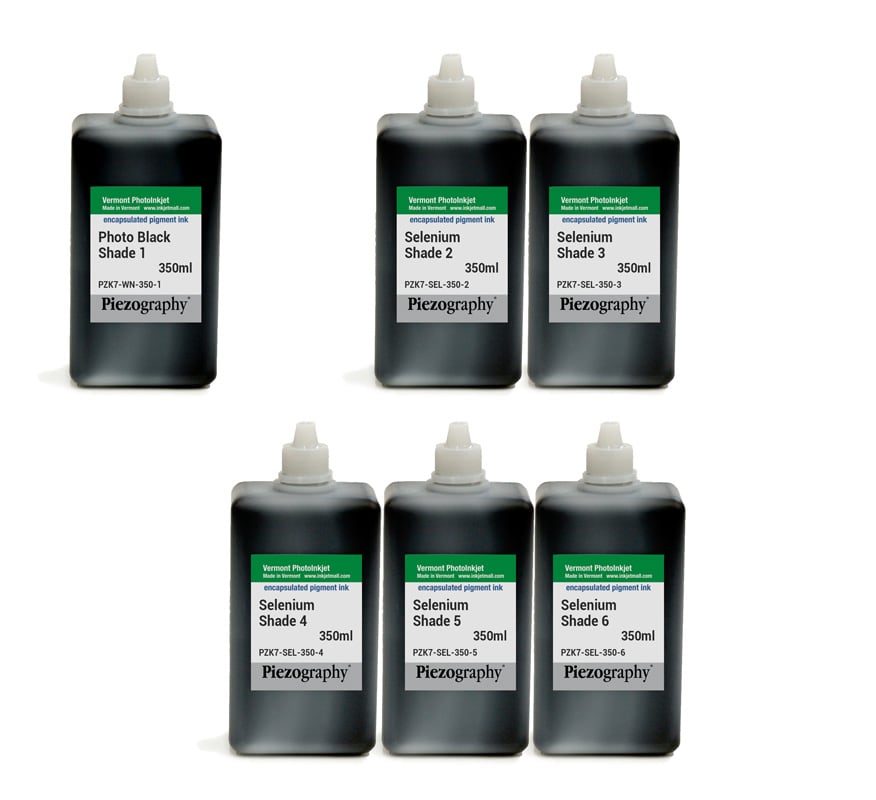 [PIEZODN-SEL-350-SET6] Piezography K6, Selenium Tone, 350ml, Set of 6 Inks (PiezoDN only)