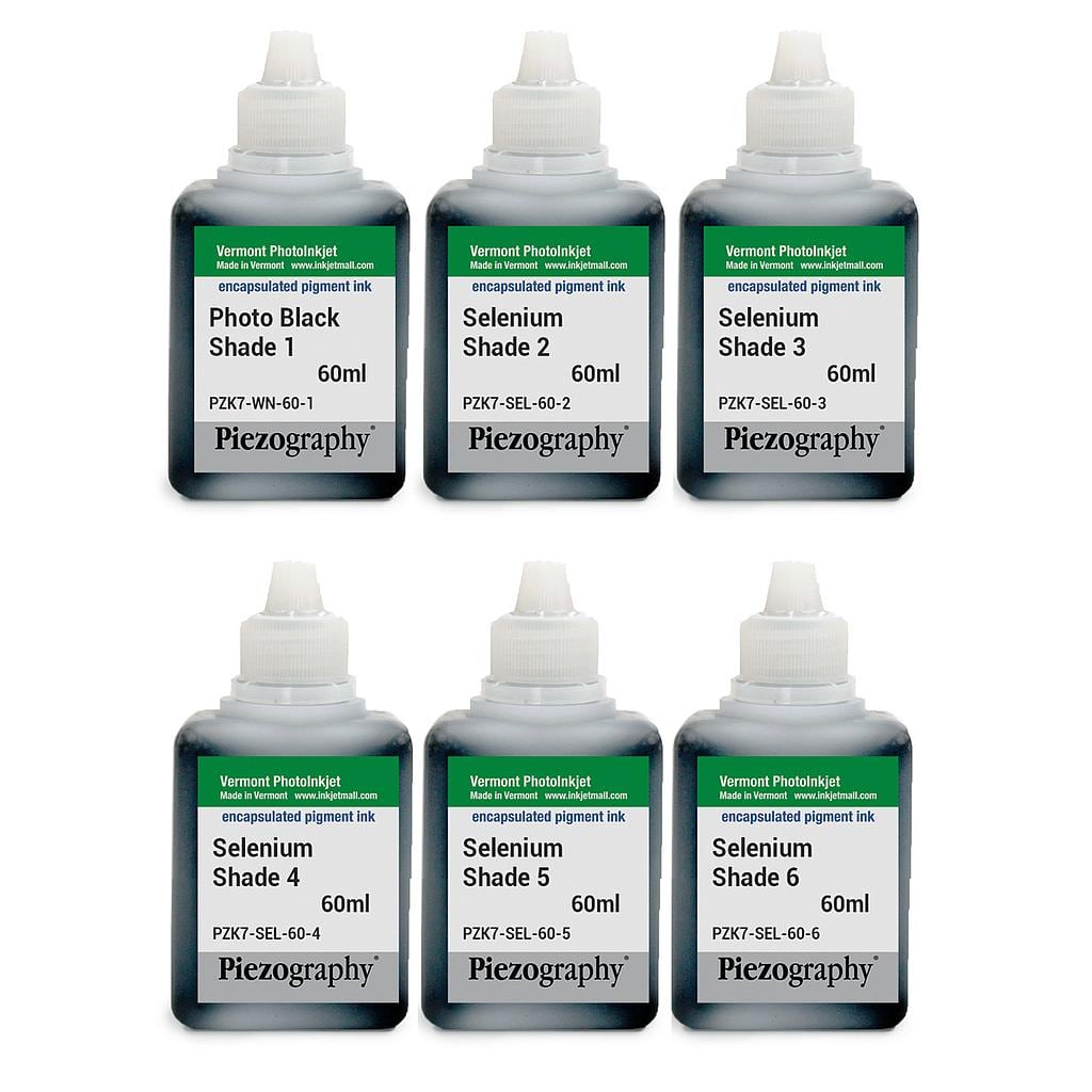 [PIEZODN-SEL-60-SET6] Piezography K6, Selenium Tone, 60ml, Set of 6 Inks (PiezoDN only)