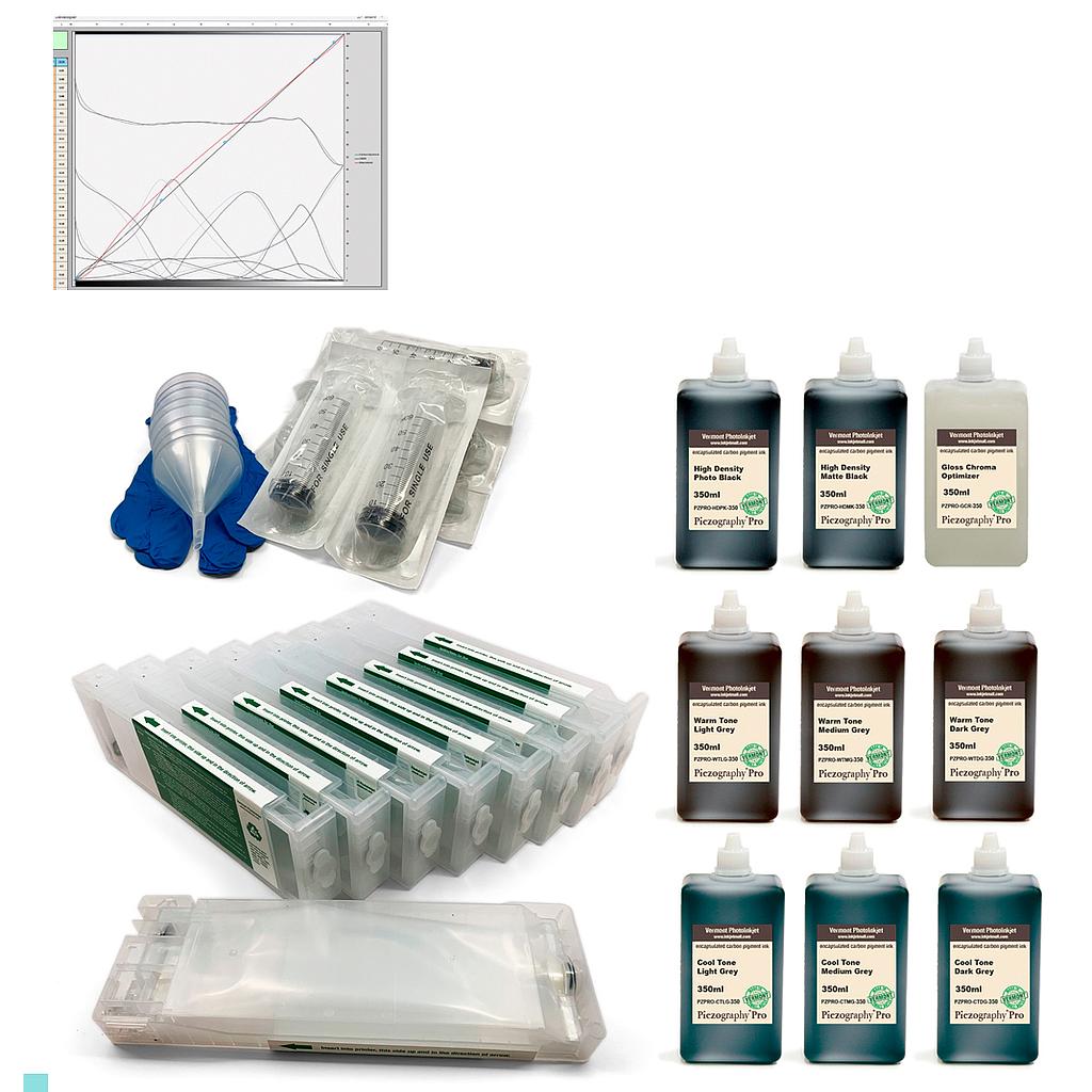 SureColor P6000, P8000 - Piezography Pro Complete Print &amp; Digital Negative System, 350ml