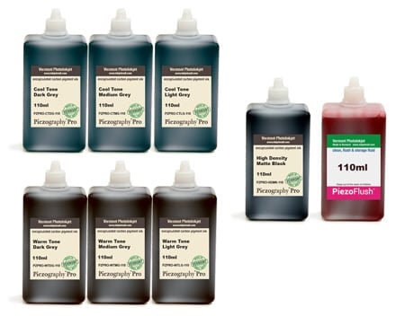 [PZPRO-110-SET8M] Piezography Pro, BW Toning system, Set of 8 Inks (matte printing only) - 110ml