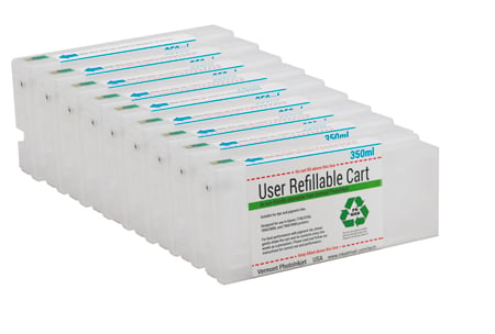 [RCS-7890-350-KIT9] Refillable Cartridge Kit with Reset Chips - 7890/9890 - Set 9