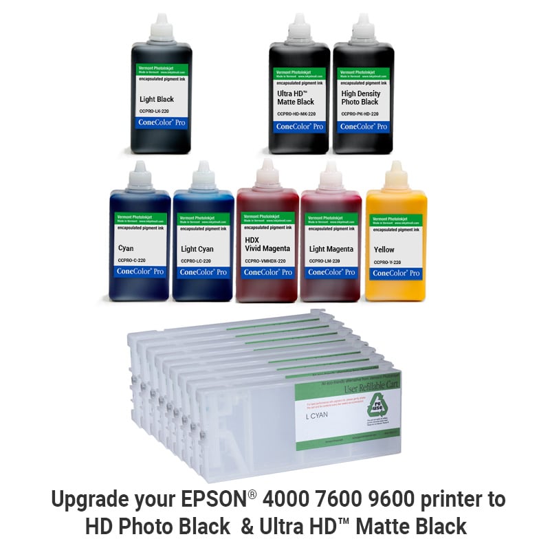[CCP-4000-220-KITHD] Pro 4000 7600 9600 -  ConeColor Pro HD archival color ink system, 220ml
