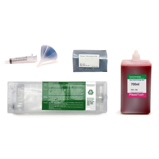 Single Channel PiezoFlush Combo Sets for SureColor P6000, P7000, P8000, and P9000 Printers, 700mL, select Color and Chip