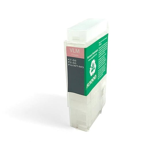 [RCS-R3000-V2-VLM] 60ml Refillable Cartridge, Auto-Reset Chip - R3000 - Vivid Light Magenta